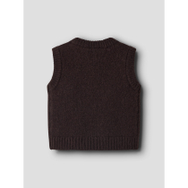 NAME IT Strik Vest Reifyly Chocolate Plum