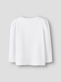NAME IT Langærmet Bluse Ronesses Bright White