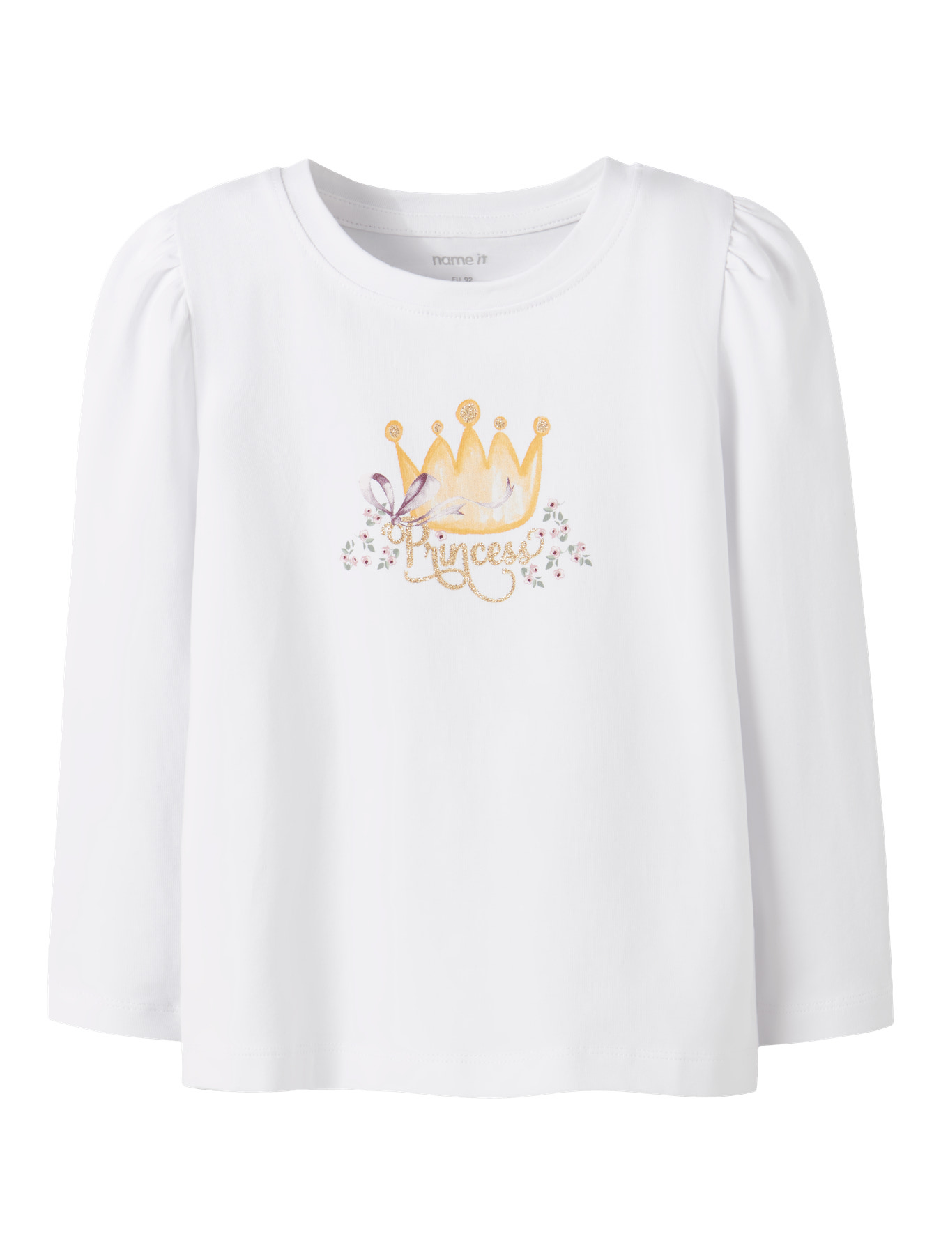 NAME IT Langærmet Bluse Ronesses Bright White