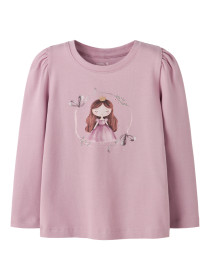 NAME IT Langærmet Bluse Ronesses Keepsake Lilac