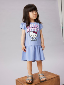 NAME IT Kjole Fidi Hellok Purple Impression