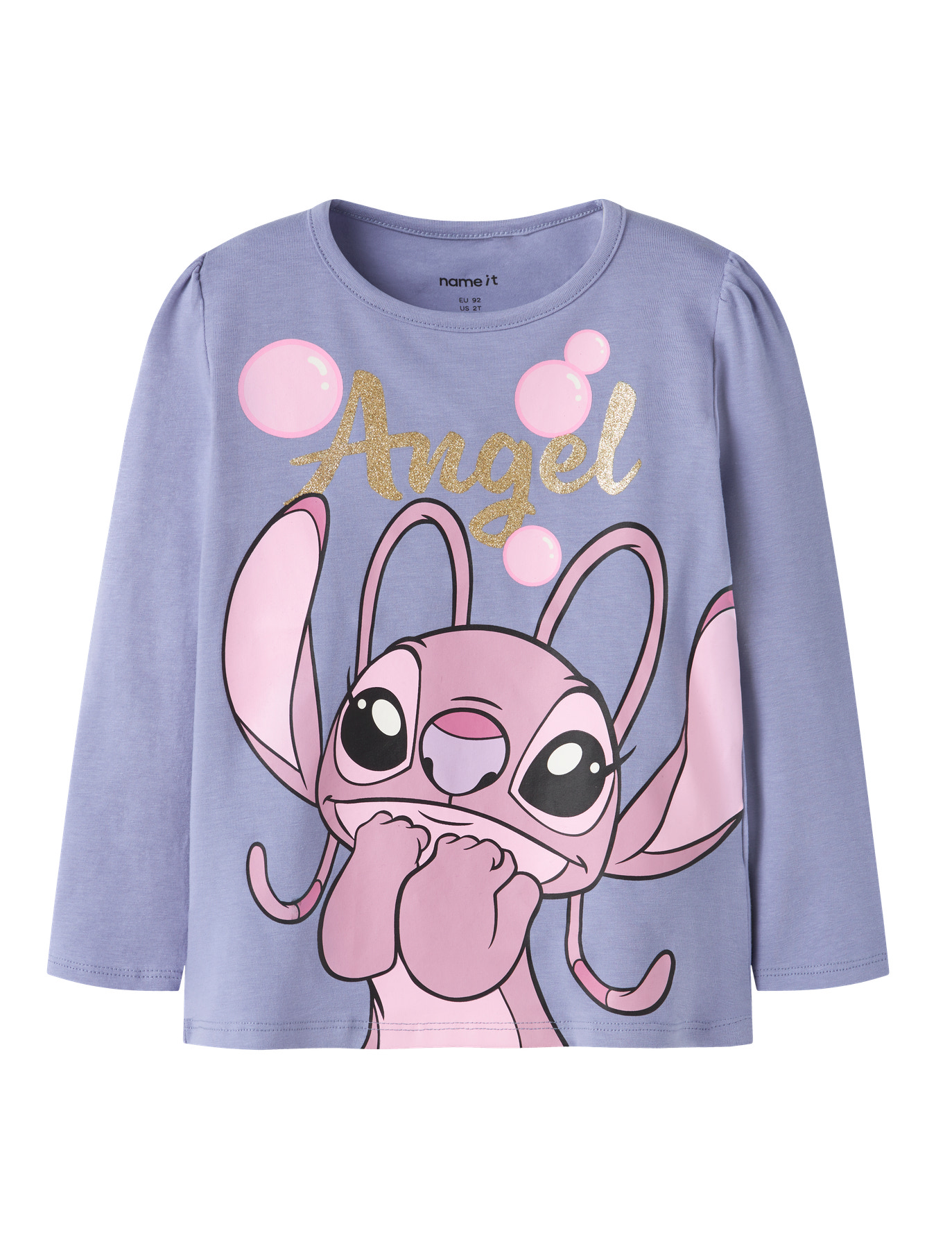 NAME IT Bluse Fufu Stitch Purple billede