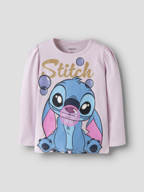 NAME IT Bluse Fufu Stitch Lavender
