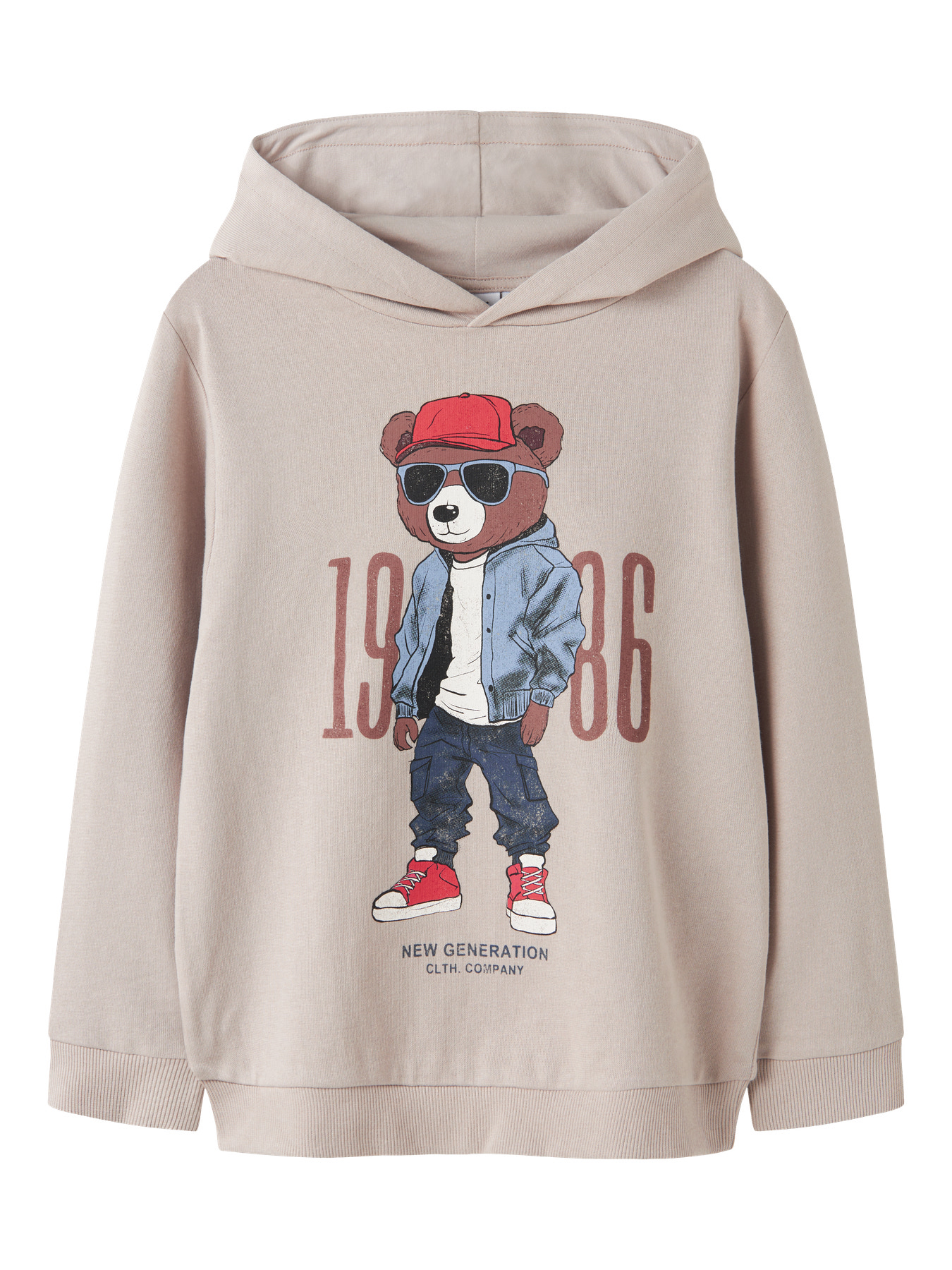 Name It Hættetrøje - NkmDobs - Chateau Gray