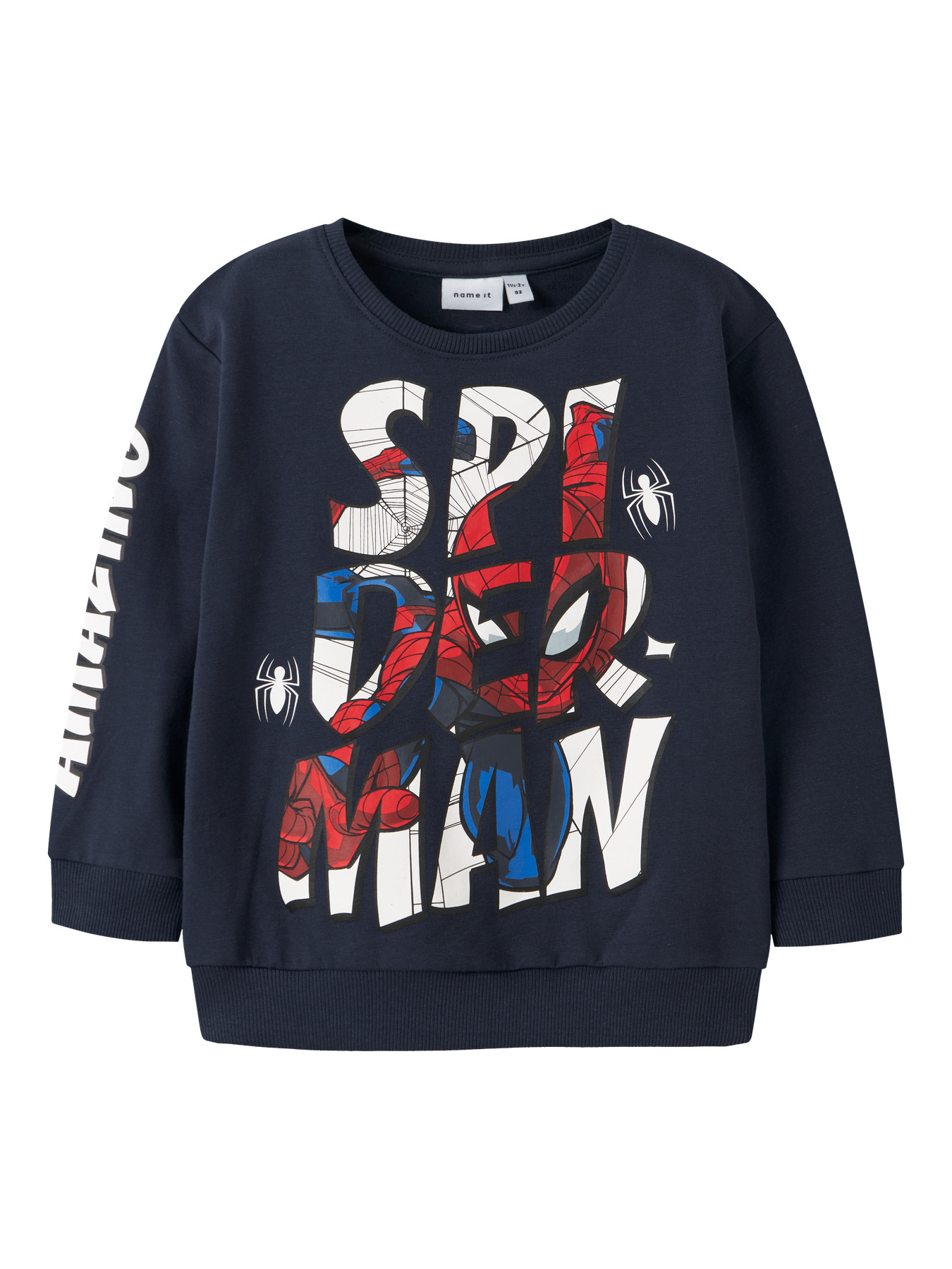 Name It Sweatshirt - NmmFloyd - Spiderman - Navy Blazer