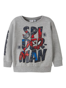NAME IT Sweatshirt Floyd Spider-Man Grey Melange