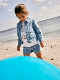 NAME IT Mom Denim Shorts Rose Light Blue Denim Anglaise