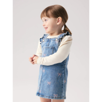 NAME IT Spencer Faith Medium Blue Denim Bow