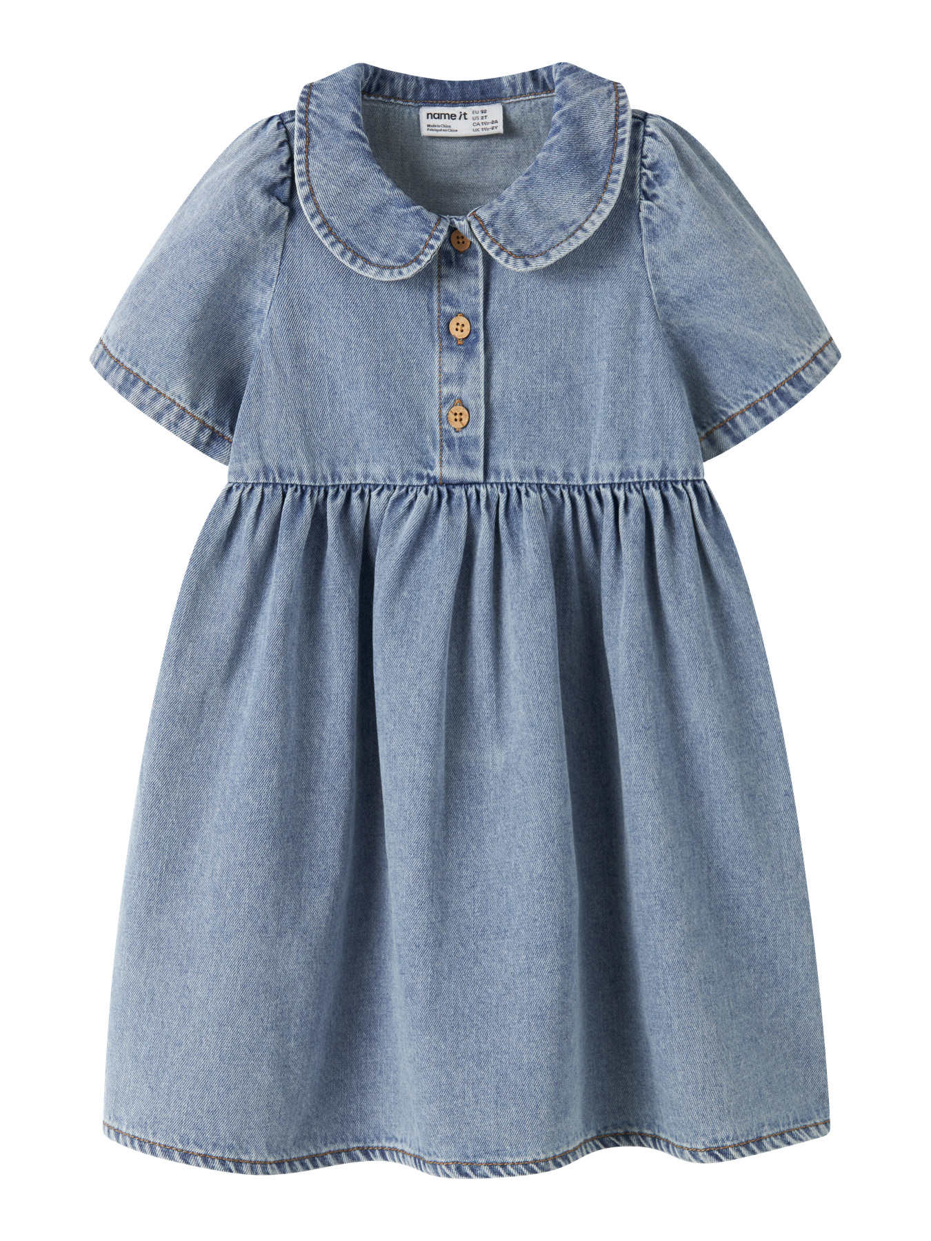 NAME IT Denim Kjole Poppy Medium Blue Denim
