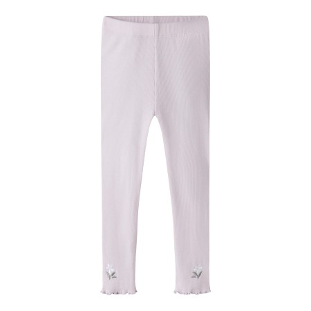 Name It Leggings - Rib - NmfDari - Lavender Fog