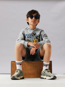 NAME IT Sweatshirt Fox Fortnite Grey Melange