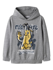 NAME IT Sweatshirt Fox Fortnite Grey Melange