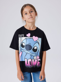 NAME IT T-shirt Fora Stitch Black