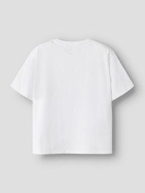 NAME IT T-shirt Fora Stitch Bright White