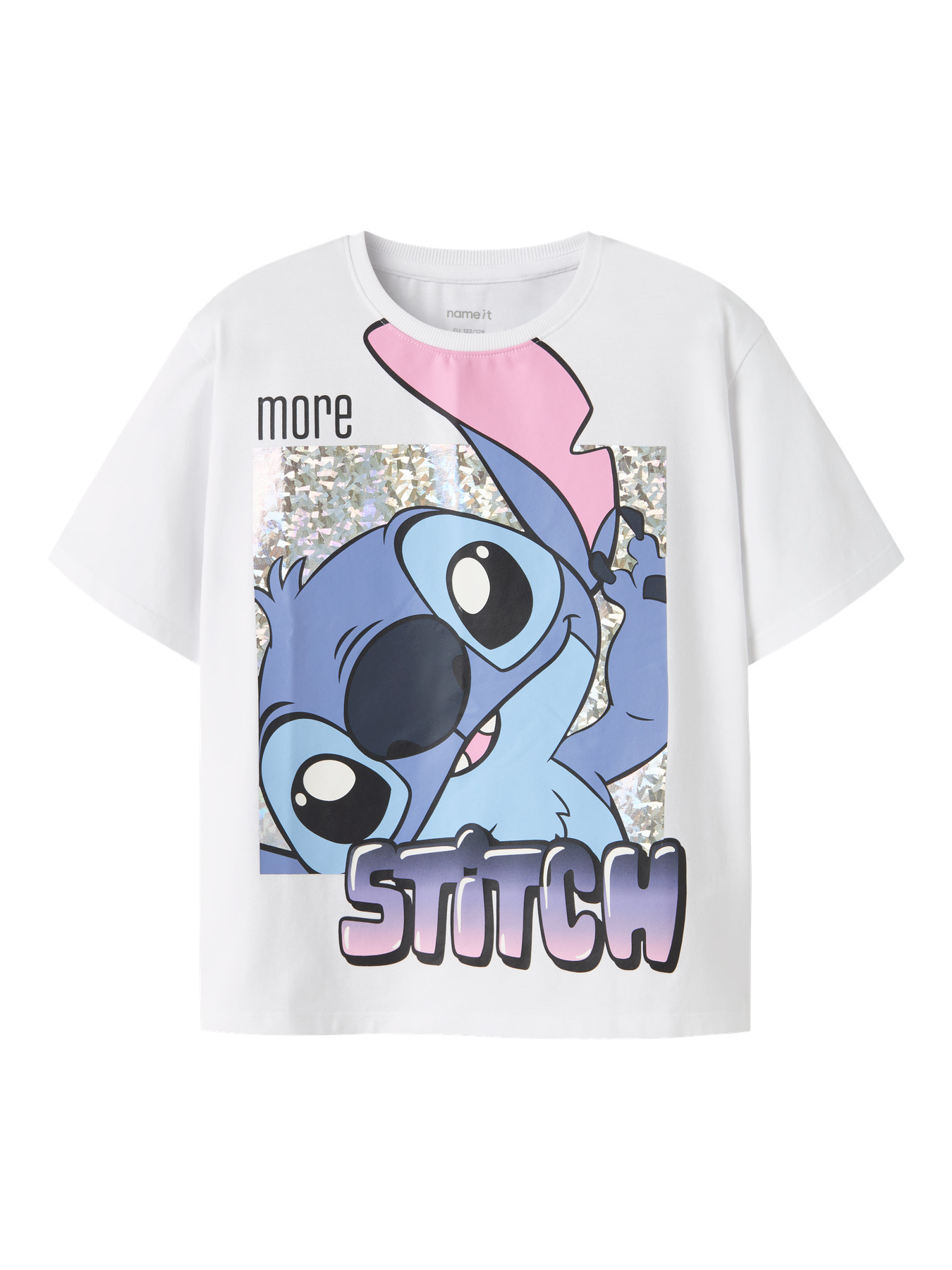 Name It T-shirt - Noos - NkfFora - Stitch - Bright White