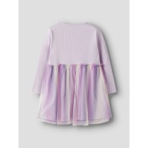 NAME IT Tyl Kjole Dotiana Lavender Fog