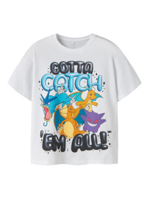 NAME IT Pokemon T-shirt Majo Bright White