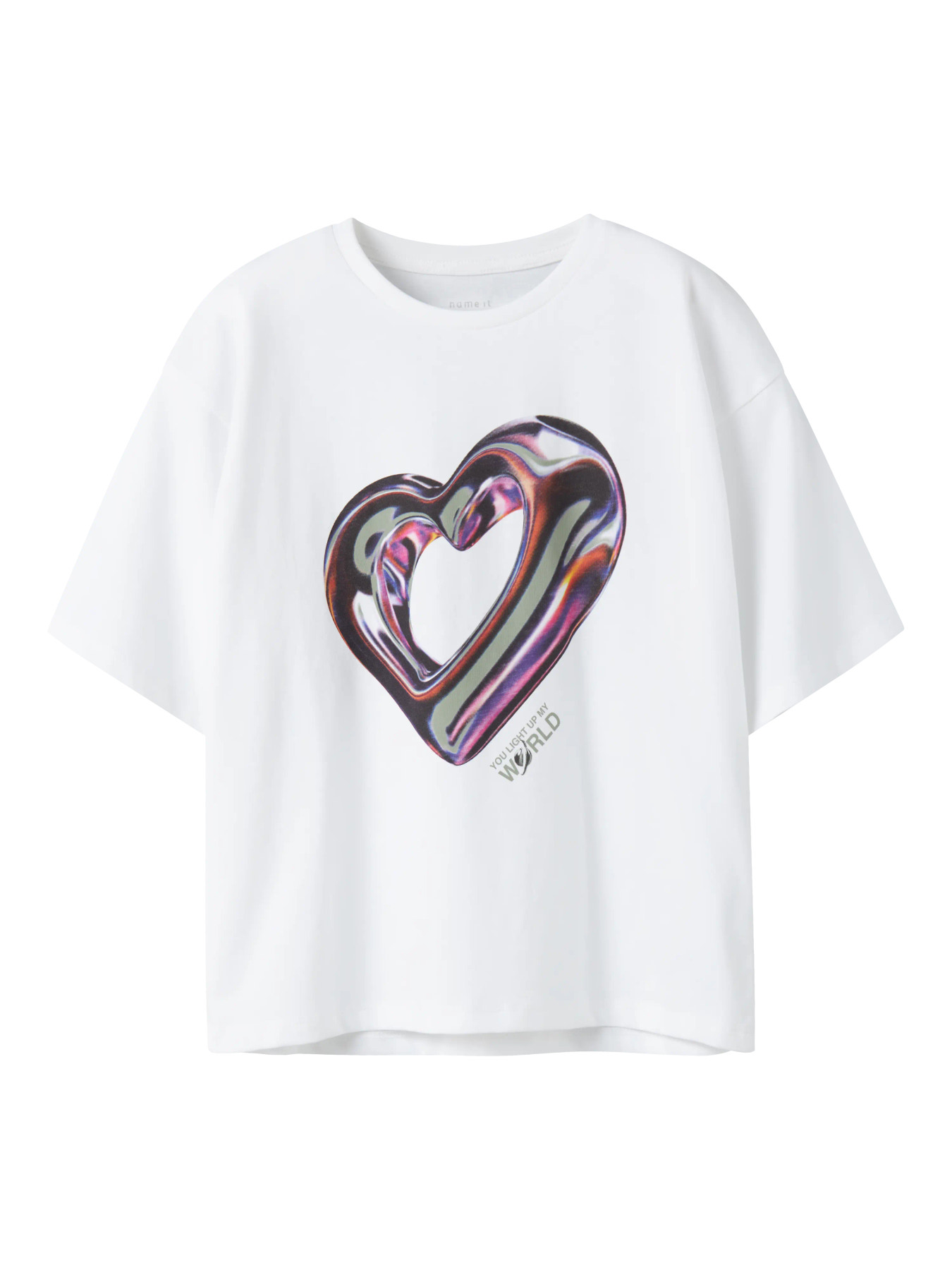 NAME IT T-shirt Donela Bright White