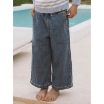 LIL ATELIER Baggy Jeans Damla Medium Blue Denim