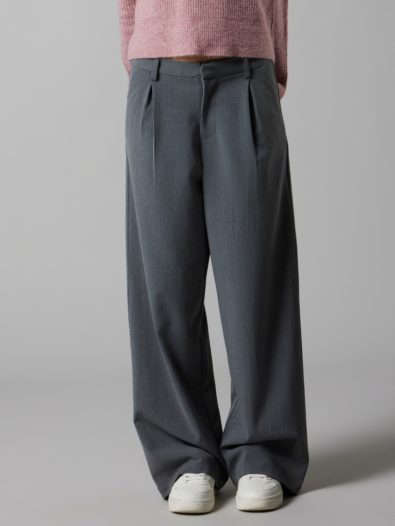 NAME IT Brede Bukser Luis Grey Melange