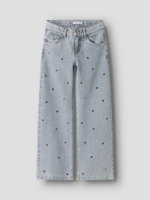 NAME IT Jeans Rose Wide Heart Light Blue Denim