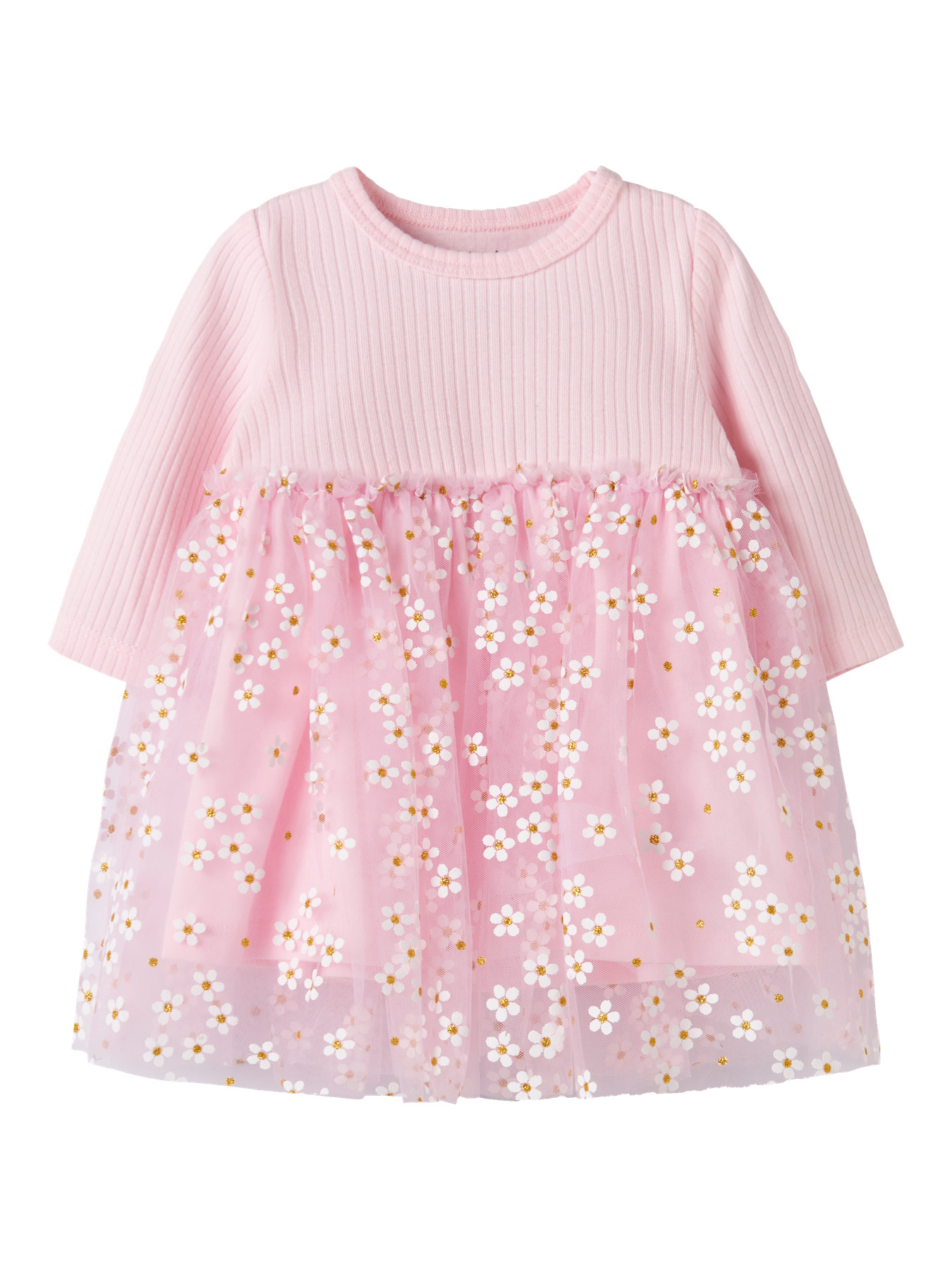 Name It Floral Cradle - Kjole - Pink