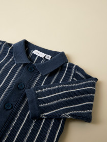 NAME IT Polo Cardigan Floppi Vintage Indigo