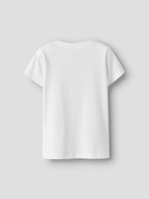 NAME IT T-shirt Falala White Purple Stripes