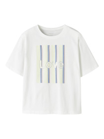 NAME IT T-shirt Falala White Sorbet Stripes