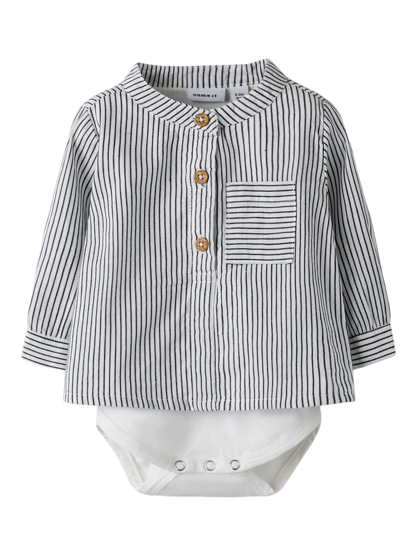 NAME IT Skjortebody Far Cloud Dancer billede
