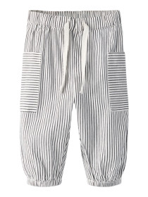 NAME IT Bukser Far Cloud Dancer Navy Blazer