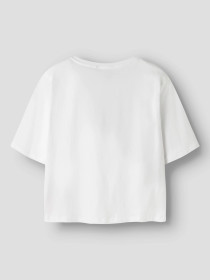 NAME IT Kort T-shirt Farinaz Bright White