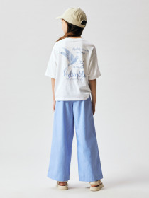 NAME IT Wide Bukser Floritta Purple Impression