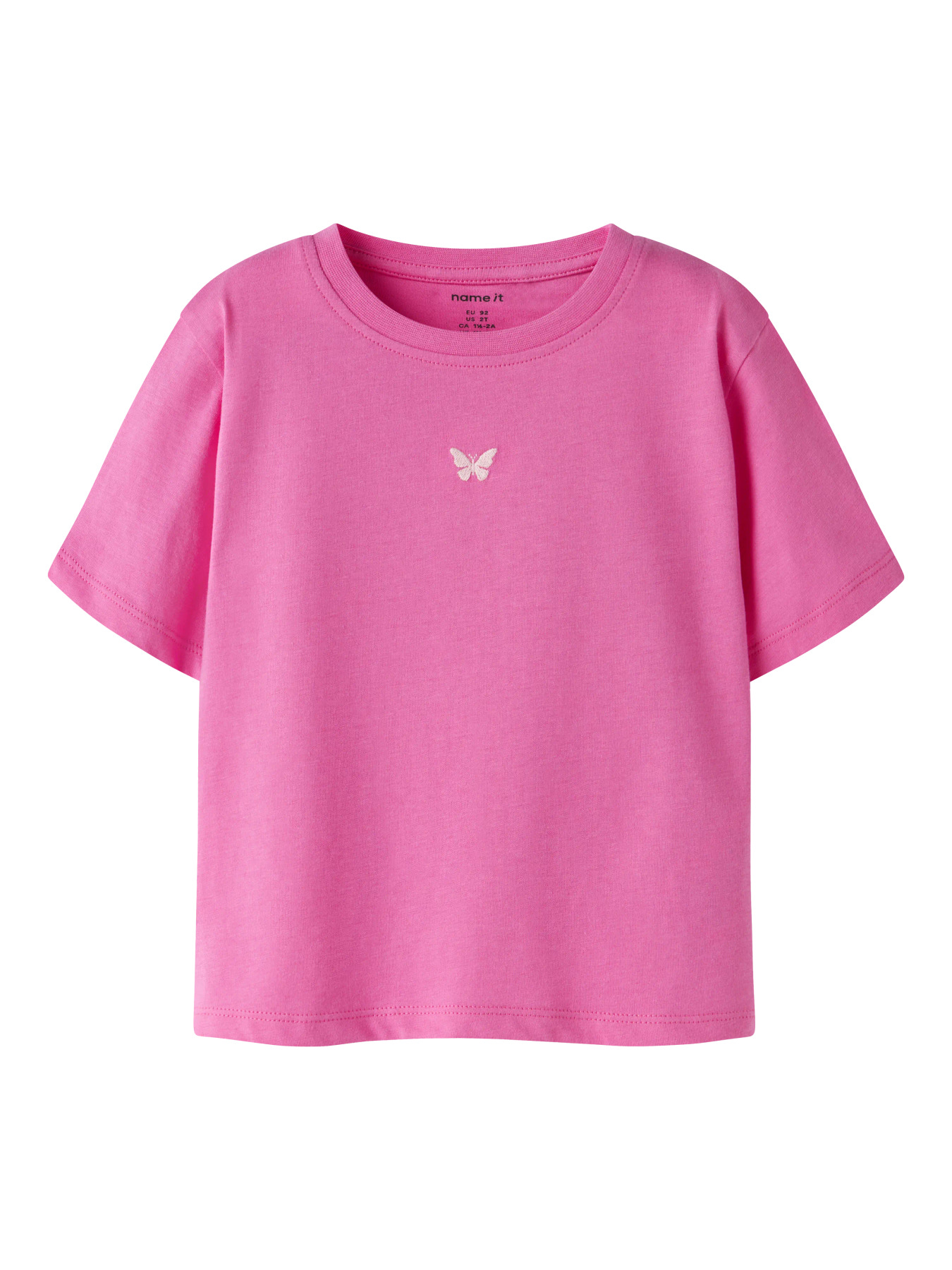Name It T-shirt - NmfVictoria - Strawberry Moon/Butterfly Embroi
