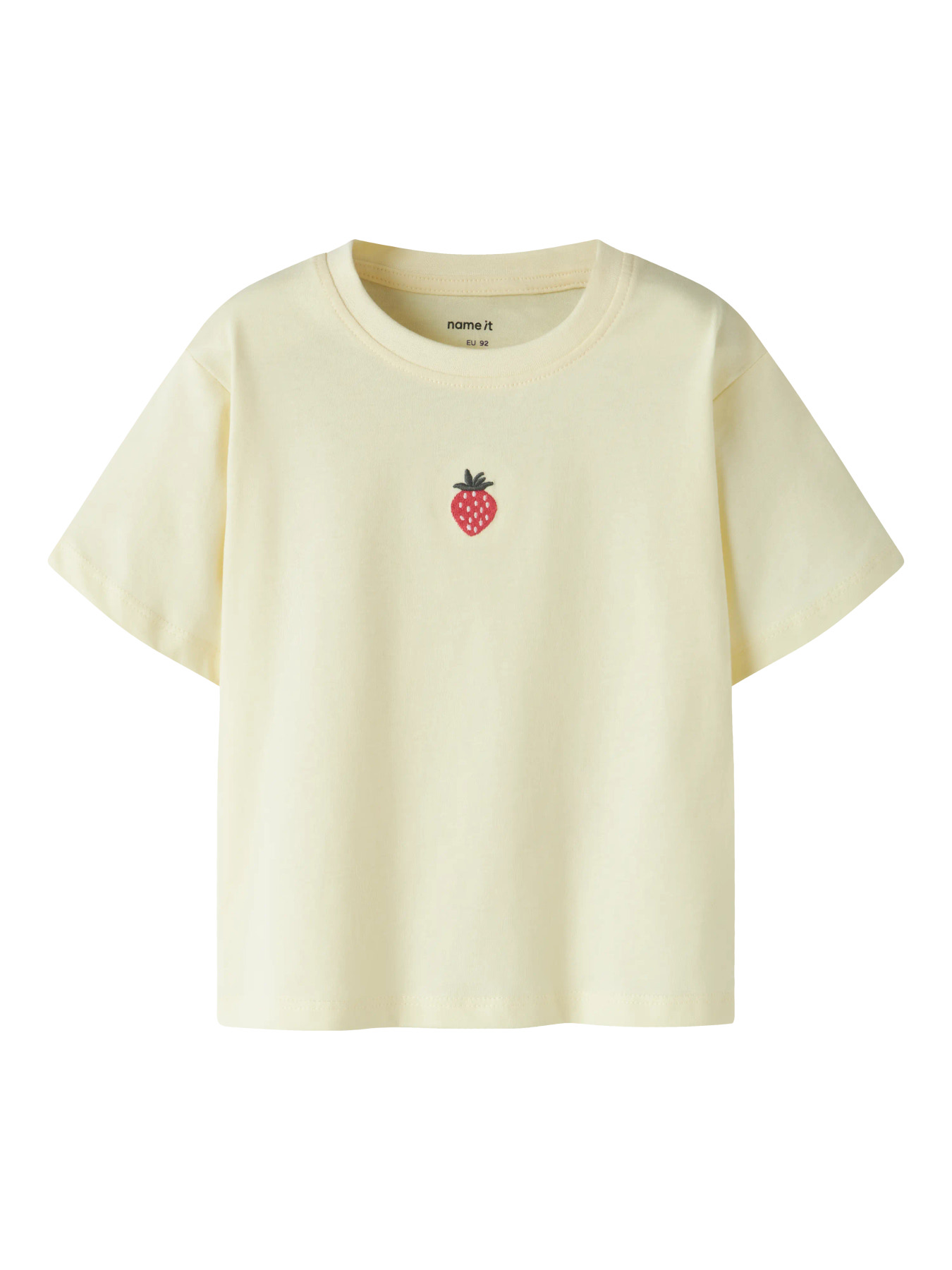 Name It T-shirt - NmfVictoria - Pear Sorbet/Strawberry Embroider