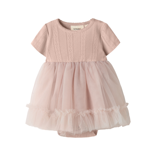 LIL ATELIER Kjole Body Fanella Peach Whip