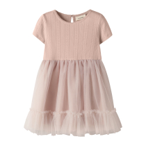 LIL ATELIER Kjole Fanella Peach Whip