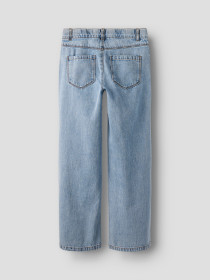 NAME IT Jeans Rose Wide Light Blue Denim Flower