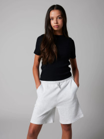 LMTD Lange Sweatshorts Nizu Light Grey Melange