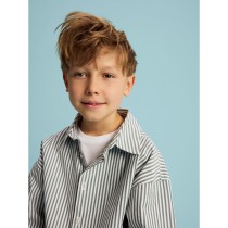 NAME IT Overshirt Herni Garden Topiary Embr. Urban Red