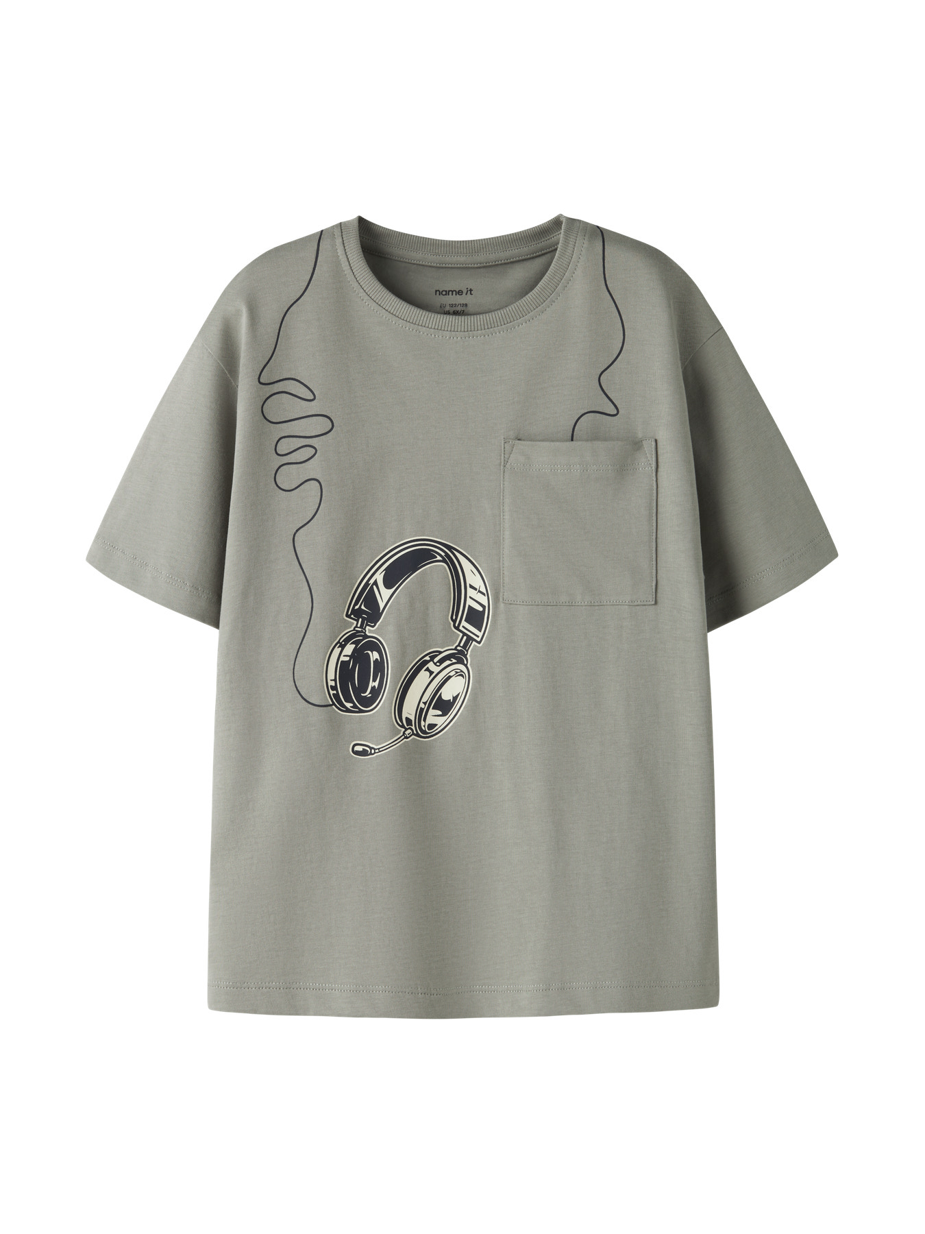 Name It T-shirt - NkmVilian - Shadow/Headset