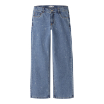 NAME IT Brede Perle Jeans Rose Medium Blue Denim