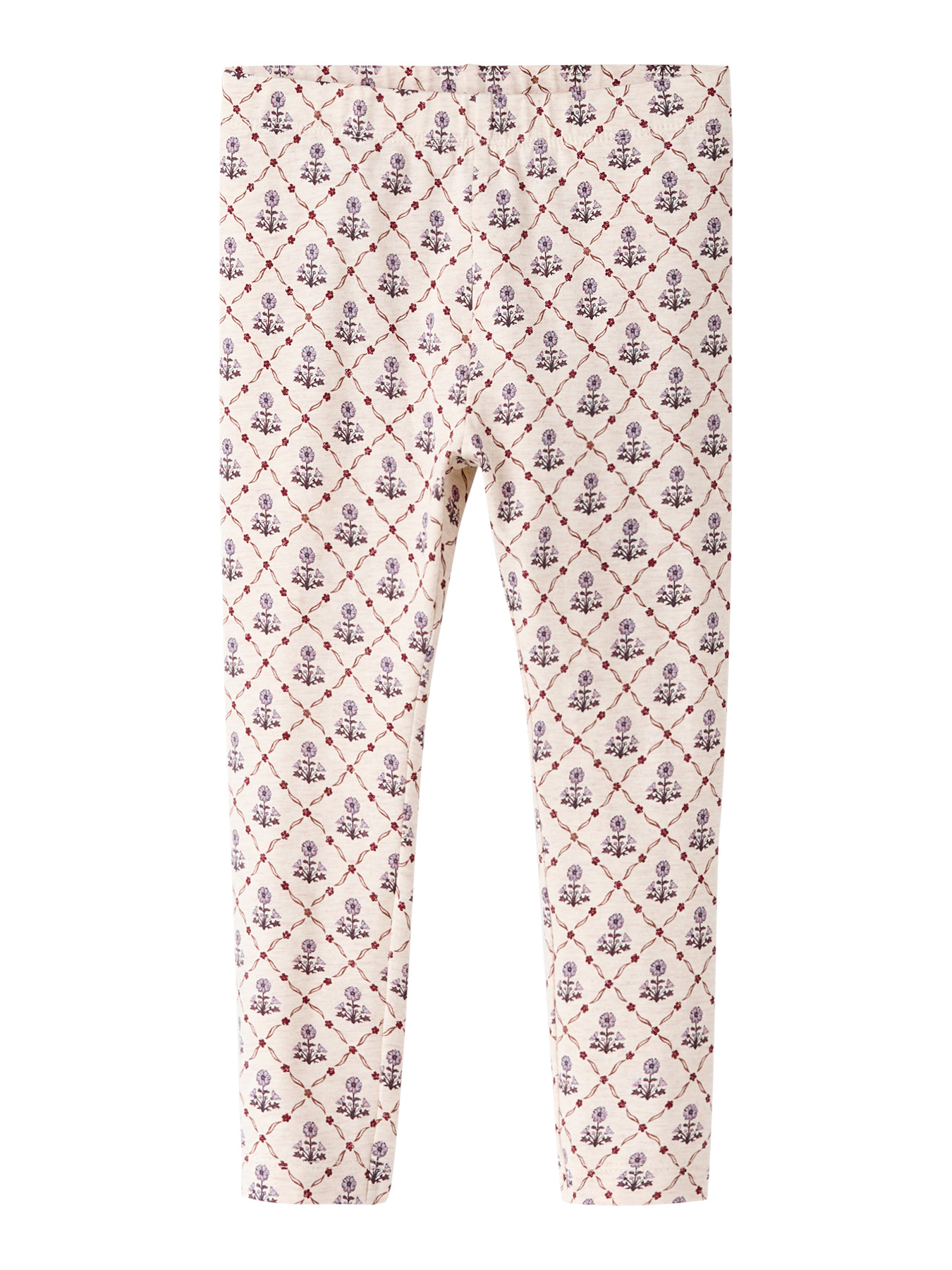 NAME IT Leggings Nikala Peyote Melange Small Flower
