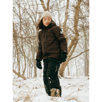 NAME IT Skijakke Snow10 Seal Brown