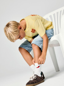 NAME IT T-shirt Henno Double Cream