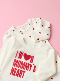 NAME IT Body Banks Cloud Dancer Poinsettia