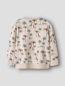 NAME IT Sweat Cardigan Henry Peyote Melange