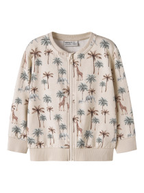 NAME IT Sweat Cardigan Henry Peyote Melange