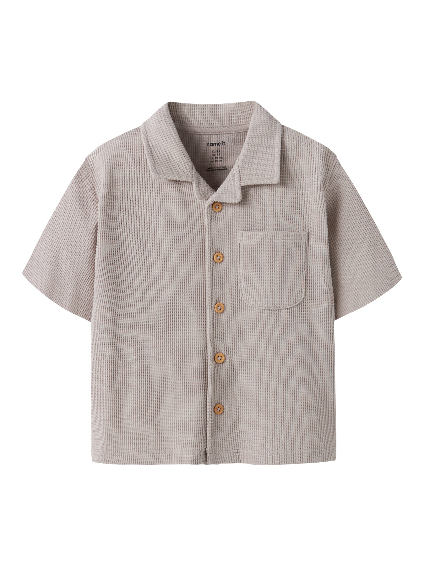 Name It Skjorte - Strikket - NmmHarve - Chateau Gray