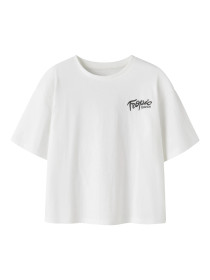 NAME IT T-shirt Haima Bright White Tropic Haven
